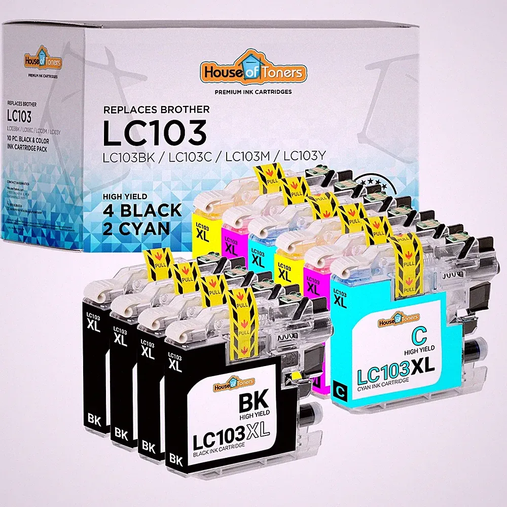 10PK LC-103XL for Brother Cartridges MFC-J4410DW MFC-J4510DW MFC-J4610DW Printer