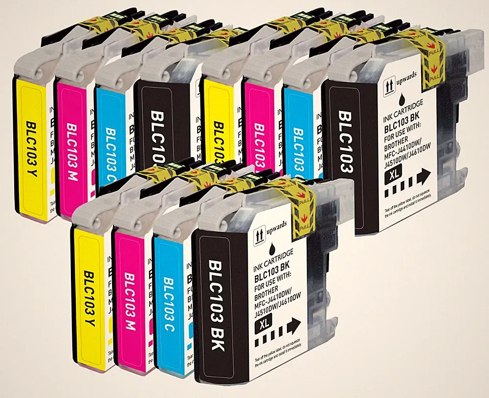 12P Printer Ink Compatible with Brother LC103XL MFC-J245 MFC-J875DW MFC-J6920DW