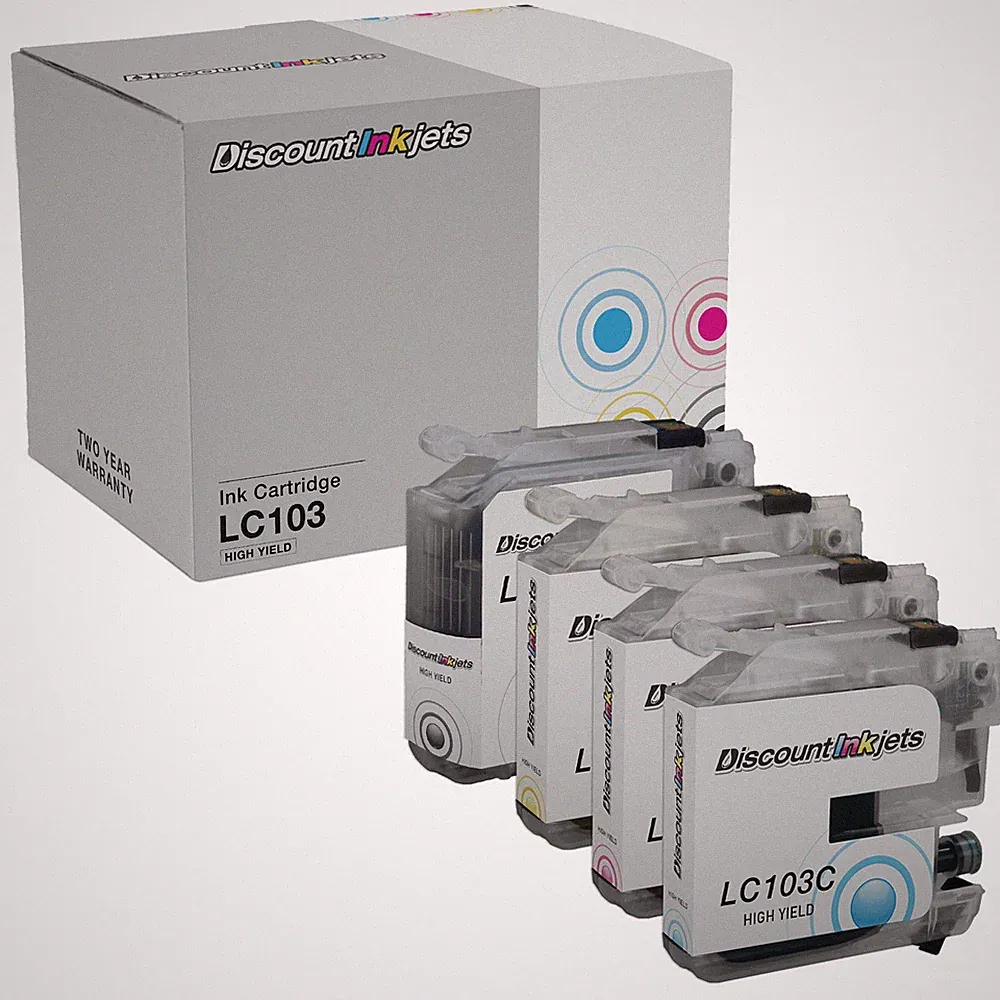 4 LC103XL LC103BK Black & Color Printer HY Ink Cartridge for Brother MFC-J4510DW