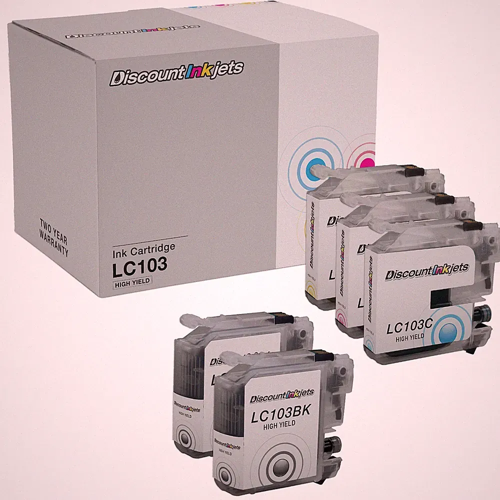 5 LC103 XL LC103BK Black & Color Printer HY Ink Cartridge for Brother MFC-J870DW