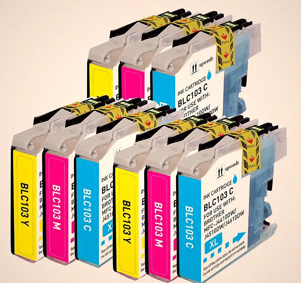 9P Color Ink Compatible with Brother LC103XL MFC-J245 MFC-J875DW MFC-J6920DW