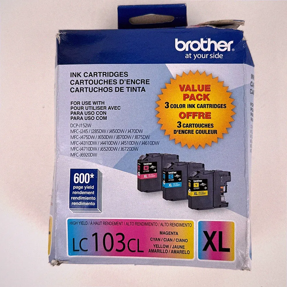 Brother LC103CL XL Genuine Color Ink Cartridges Sealed OEM 3 Pack