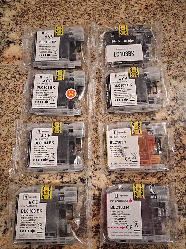 Brother printer LC103 / 101 High Yield Ink Cartridges 8 set
