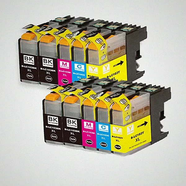 Ink Jet Cartridges fits Brother LC103XL LC101 MFC-J285DW MFC-J470DW MFC-J870DW