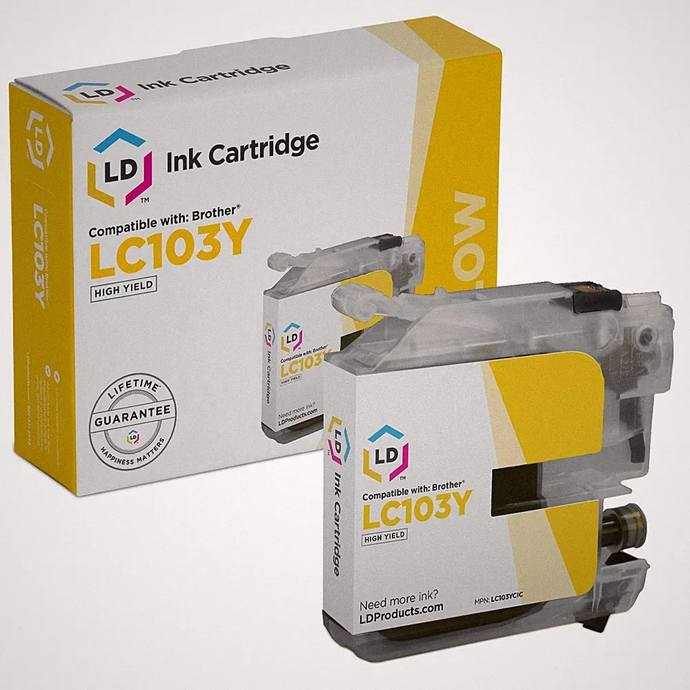 LD LC103Y LC103 Yellow Ink Cartridge for Brother DCP-J152W MFC-J450DW MFC-J285DW