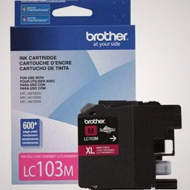 New Geneuine Brother LC103M LC-103XL Innobella High-Yield Ink Magenta