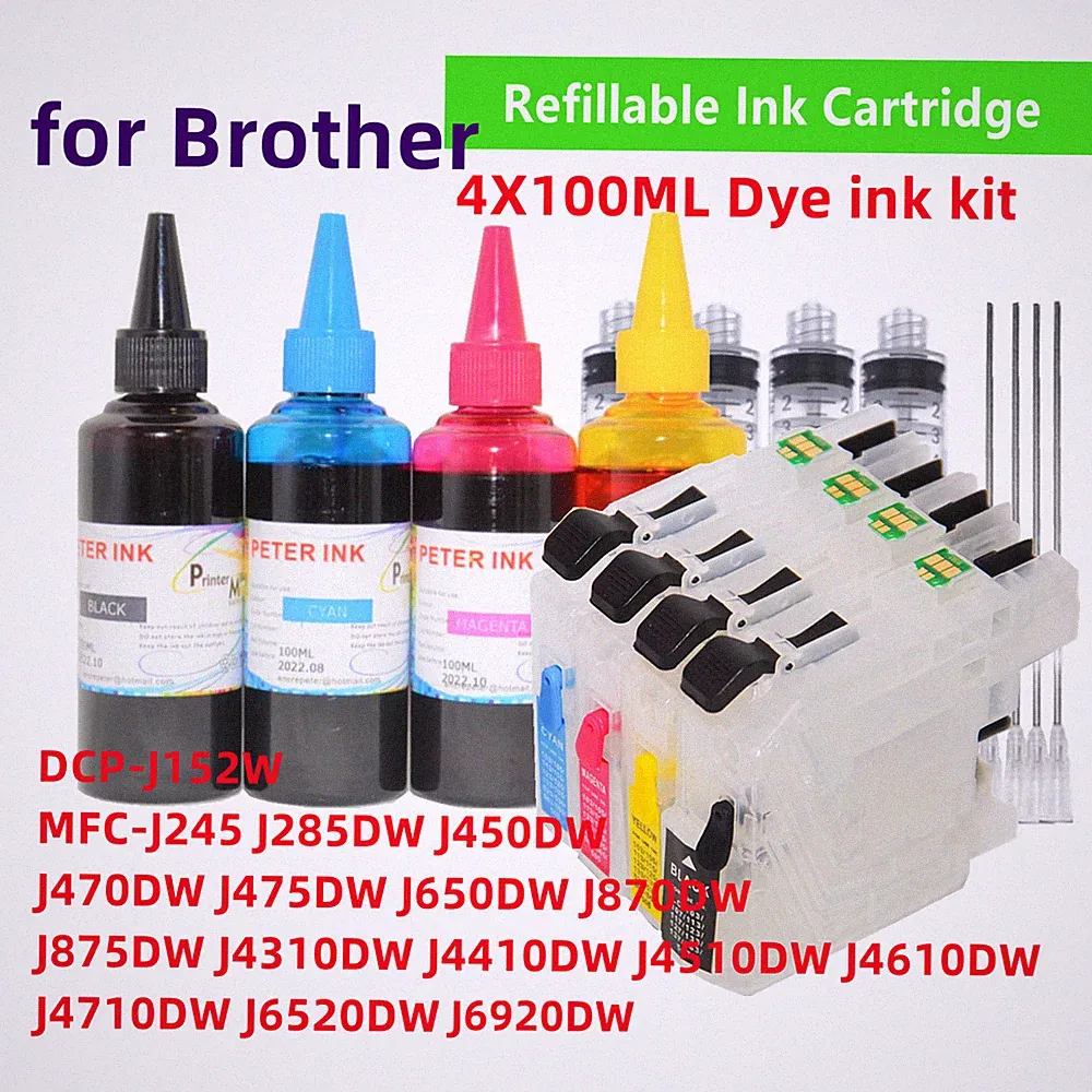 Refillable ink cartridge for Brother MFC J4410DW J4310DW Printer LC103 s